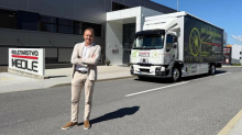 Na slovenske ceste je zapeljal že četrti Renaultov električni tovornjak