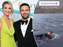 Spencer Matthews takes to chilly waters of family estate as he trains for epic challenge