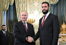 Al Šara zagotovil Putinu, da bo Sirija spoštovala vse pretekle dogovore z Rusijo