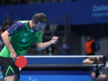 Slovenska moška namiznoteniška reprezentanca v četrtfinalu ekipnega EP
