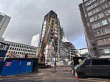 Collapsed scaffolding in city centre leads to business being evacuated and '500 people' sent home
