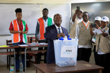 Ouattara brez pravih tekmecev gladko zmagal za četrti mandat na čelu Slonokoščene obale