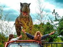Tyrannosaurus vexed! Garden dinosaur attraction forced to silence animatronic beasts after complaints over 'screeches and horn-like sounds'
