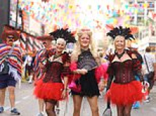 Thousands of Brits fill Benidorm's streets for the Spanish city's famous fancy dress parade