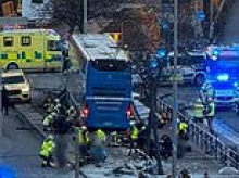Several people killed when bus crashes into bus shelter in Sweden - as driver is arrested