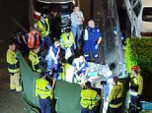 Horror as pregnant woman and her unborn baby are hit and killed after two cars collide in a Hornsby carpark - as P-plater driver, 19, is charged by cops