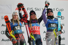 Slalomska kraljica Mikaela Shiffrin potrdila svojo vladavino v Leviju