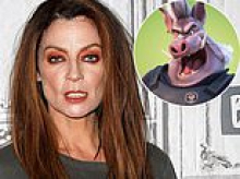 Hogging the limelight: Scots star Michelle swaps tights for tusks in new movie role