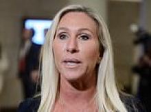 Marjorie Taylor Greene unveils new AFAO slogan to replace MAGA as Trump feud escalates