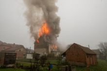 V Beltincih je zagorel stari mlin