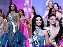 Miss Israel says she was bombarded with death and rape threats over 'edited' footage that suggested she scowled at Miss Palestine, and releases 'original footage'