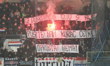 Torcida psovkom odgovorila na ispriku Crnogoraca za bombardiranje Dubrovnika