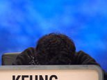 University Challenge fans gasp 'can someone check he's still alive?!' as BBC contestant 'passes out' in middle of show in baffling scenes