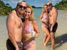 Josie Gibson showcases her impressive 5st weight-loss in a bikini as she hits the beach in Antigua