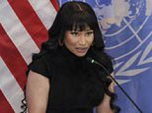 Nicki Minaj gushes about Trump as she speaks on behalf of administration at the UN
