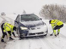Travel chaos in blizzard Britain: Snow and ice force roads to close and schools shut with new Met Office weather warnings to hit in hours as temperatures plunge to -12C