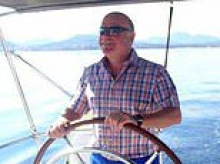 Yachtsman locked up for at least 27 years for stabbing his ex-wife 19 times with scissors she had taken to trim flowers at their late son's grave