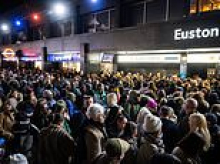 Chaos at major London rail station as thousands of commuters are shut out in Friday night rush hour