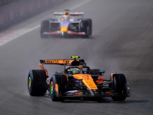 Dež v puščavi: Lando Norris prvi, Lewis Hamilton zadnji