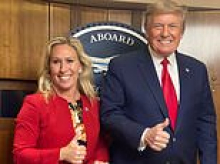 President's brutal reaction to MTG quitting as ex-loyalist says she refuses to be a 'battered wife'