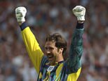 Goalkeeper DAVID SEAMAN was nicknamed 'safe hands' - but not on the road