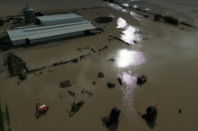 V poplavah v Albaniji umrla ženska