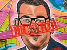 Daniel Andrews mocked as a 'DICTATOR' in scathing Melbourne laneway mural