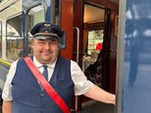 On board one of Europe's fastest steam trains where you're served tuna tartare and fine wines