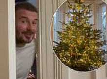 Sir David Beckham recreates his viral 'be honest' moment after doubting wife Victoria decorated their Christmas tree at £31.5m London townhouse