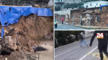 VIDEO Urušili se potporni zid i cesta na gradilištu u Podgori! 'Sreća je da nije bilo mrtvih...'
