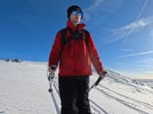 Here we snow! Watch skier take to the slopes in Wales