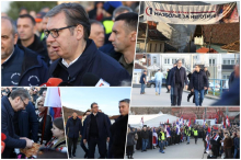 VUČIĆU PRIREĐEN VELIČANSTVEN DOČEK U NEGOTINU Razgovarao sa narodom, pa poručio: Stižu subvencije za povratnike, ono što nudimo je politika koja brine o ljudima