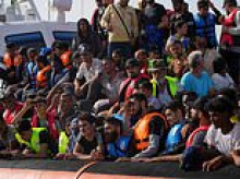 Calls for sex attack migrants to be chemically castrated after trio smashed into Italian couple's car and forced man to watch as they raped his 18-year-old fiancée