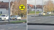 VIDEO A je to u Ivancu: 'Skrenula je u krivi smjer, a onda se na raskrižju okretala'