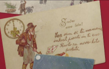 Spomin na čase, ko so si vesele praznike voščili z voščilnicami
