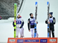 Slovenski dan v Falunu: Anže Lanišek do zmage, na stopničkah še Domen Prevc