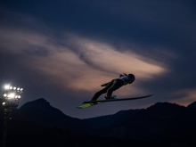 Nordijska kombinatorka Lisa Hirner konec tedna na tekmi smučarskih skakalk