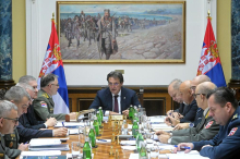 VOJSKA JE SPREMNA DA REALIZUJE SVE ZADATKE USMERENE NA OČUVANJU MIRA I BEZBEDNOSTI NAŠE ZEMLJE! Održana sednica Kolegijuma ministra odbrane (FOTO)