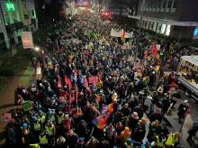 Več tisoč ljudi na protestu proti ustanovitvi novega podmladka skrajno desnega AfD-ja