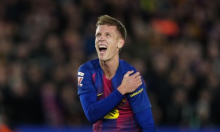 Dani Olmo zabio za vodstvo Barcelone pa zbog bizarne ozljede odmah morao izaći iz igre