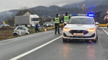 FOTO Dva vozača ozlijeđena u sudaru kraj Lepoglave