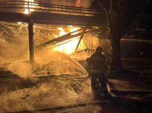 Ruske sile napadle infrastrukturo v mestu Kremenčuk v osrednji Ukrajini
