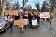 Demo in Graz: Protest für mehr Schulassistenz am Einkaufstag