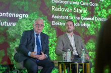 Radovan Stanić, pomoćnik generalnog direktora EPS za operativne poslove, na panelu „Energetska tranzicija u Srbiji u Crnoj Gori: Izazovi, realnost i budućnost“