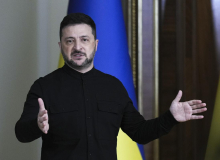 Zelenski dejal, da je pripravljen na volitve, če bo zagotovljena varnost