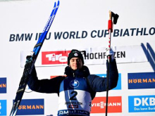 Eric Perrot slavil na zasledovalni tekmi, Slovenci skromni