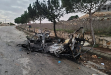 V novih izraelskih napadih na Libanon kljub dogovoru o prekinitvi ognja ubita dva človeka