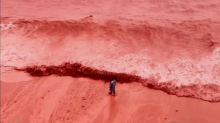 Besonderes Naturphänomen: Rotes Meer mal anders