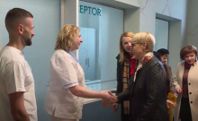 Predsednica Pirc Musar na božič obiskala dežurne službe v Novem mestu