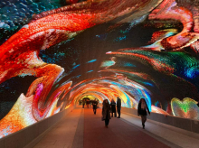 Odprla se je galerija digitalne umetnosti s 1000 kvadratnimi metri LED-zaslonov